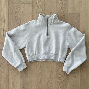 TNA Perfect 1/4 Zip Cropped Sweatshirt (M)